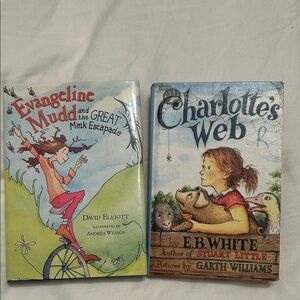 Scholastic Children's Books Set - Evangeline Mudd and Charlotte's Web
